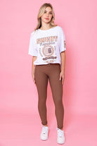 brown legging activewear 