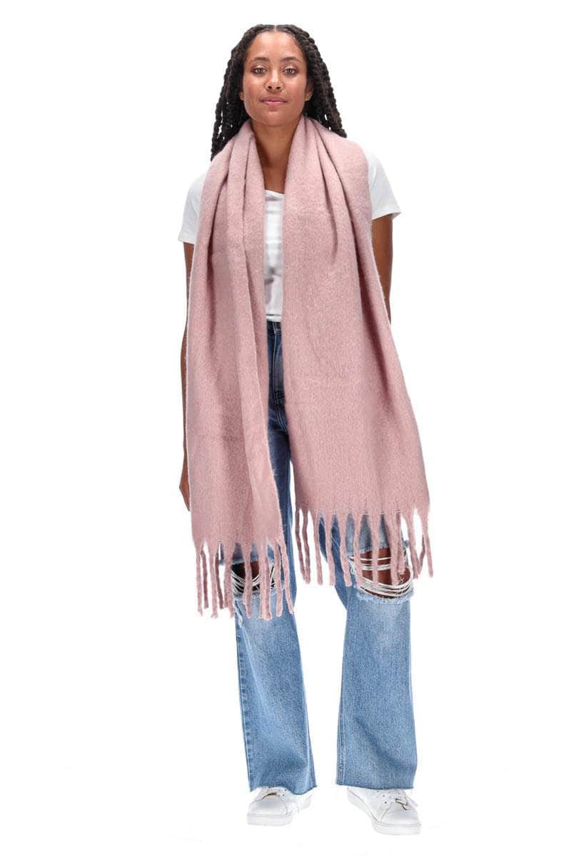 ＊mitsuno＊ A&amp;S cashmere tassel shawl Alashan Cashmere Cotton Cashmere Tassel Trim Topper | island Pursuit