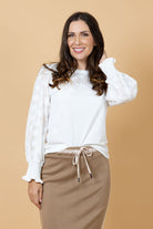 white embroidered top plus size