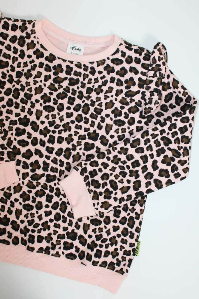 Willow Sweater Pink Leopard 3