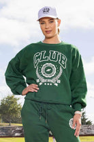 green sweater activewear