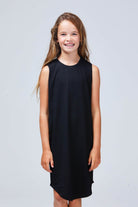 girls singlet dress black