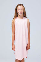 girls singlet dress pink