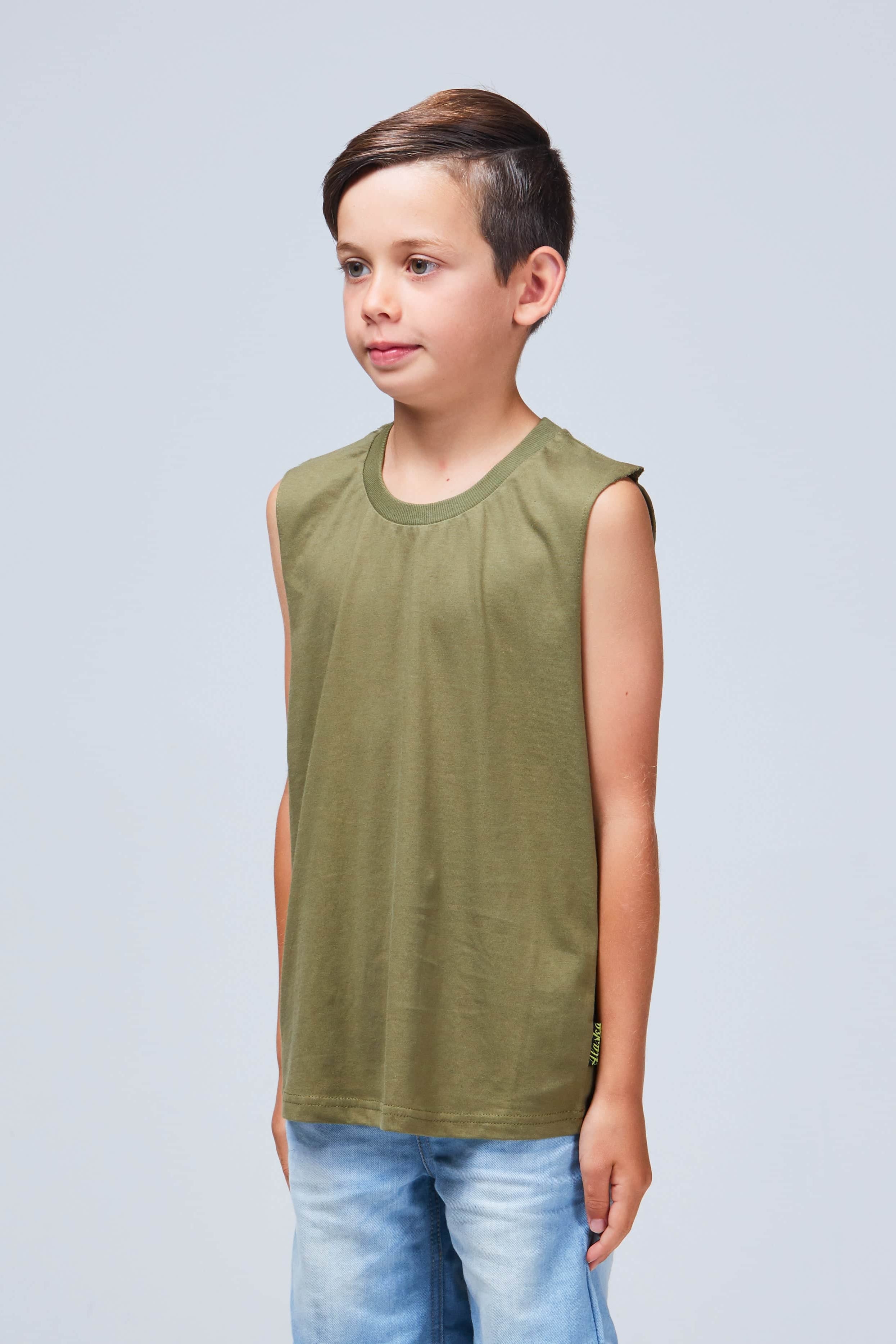Maddox Singlet Khaki 3