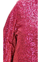 plus size pink sequin dress
