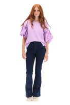 Puff Sleeve Blouse Lilac