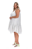 plus-size v neck dress