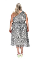 plus size one shoulder dress