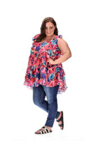plus size floral tunic	