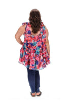 plus size floral tunic