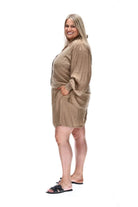 plus size beige shorts
