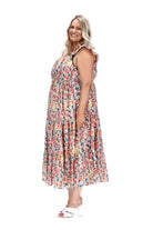 plus size gathered dress