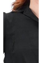 Jaxon Shirt blouse balloon sleeve shirring black