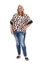 plus size beige top	