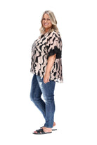 plus size beige top
