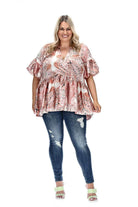 plus size paisley blouse