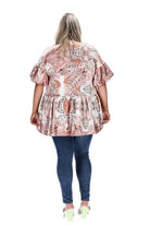 plus size paisley blouse
