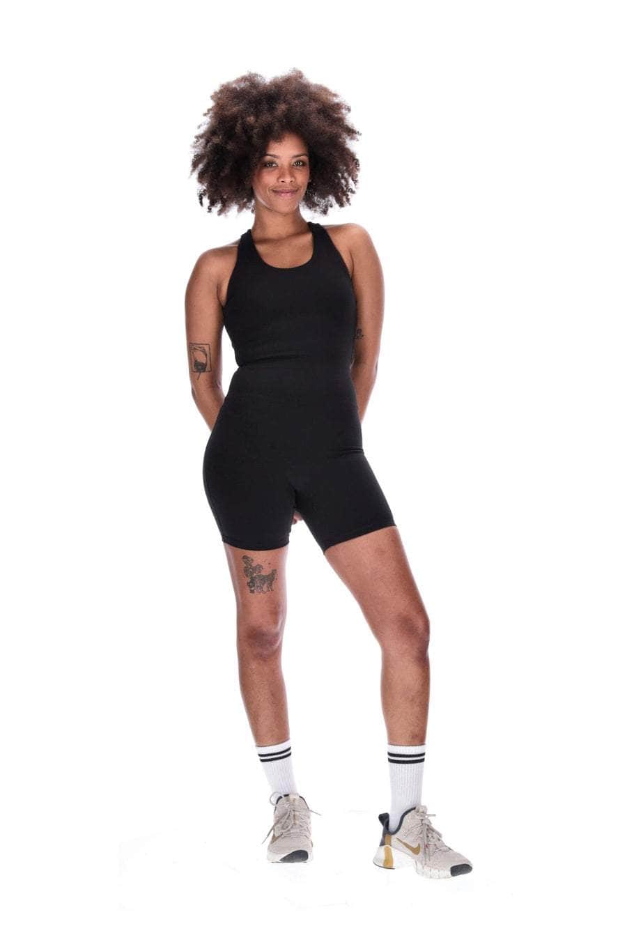 VANITY NAP ELIXIR BODYSUIT ブラック M VANITY NAP Transparent black bodysuit SHEER OLYMPUS BODYSUIT