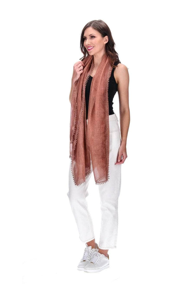 Buy Lightweight Scarf Rust by Pretty Basic online - Augustine