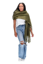Tassel Scarf Khaki