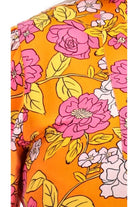 plus size orange mini dress