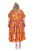 plus size orange dress	