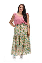plus size floral skirt