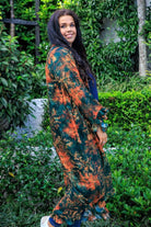 Plus Size Kimono Green