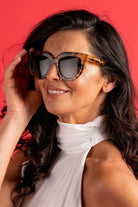 overized cat eye sunglasses in brown tortoise 