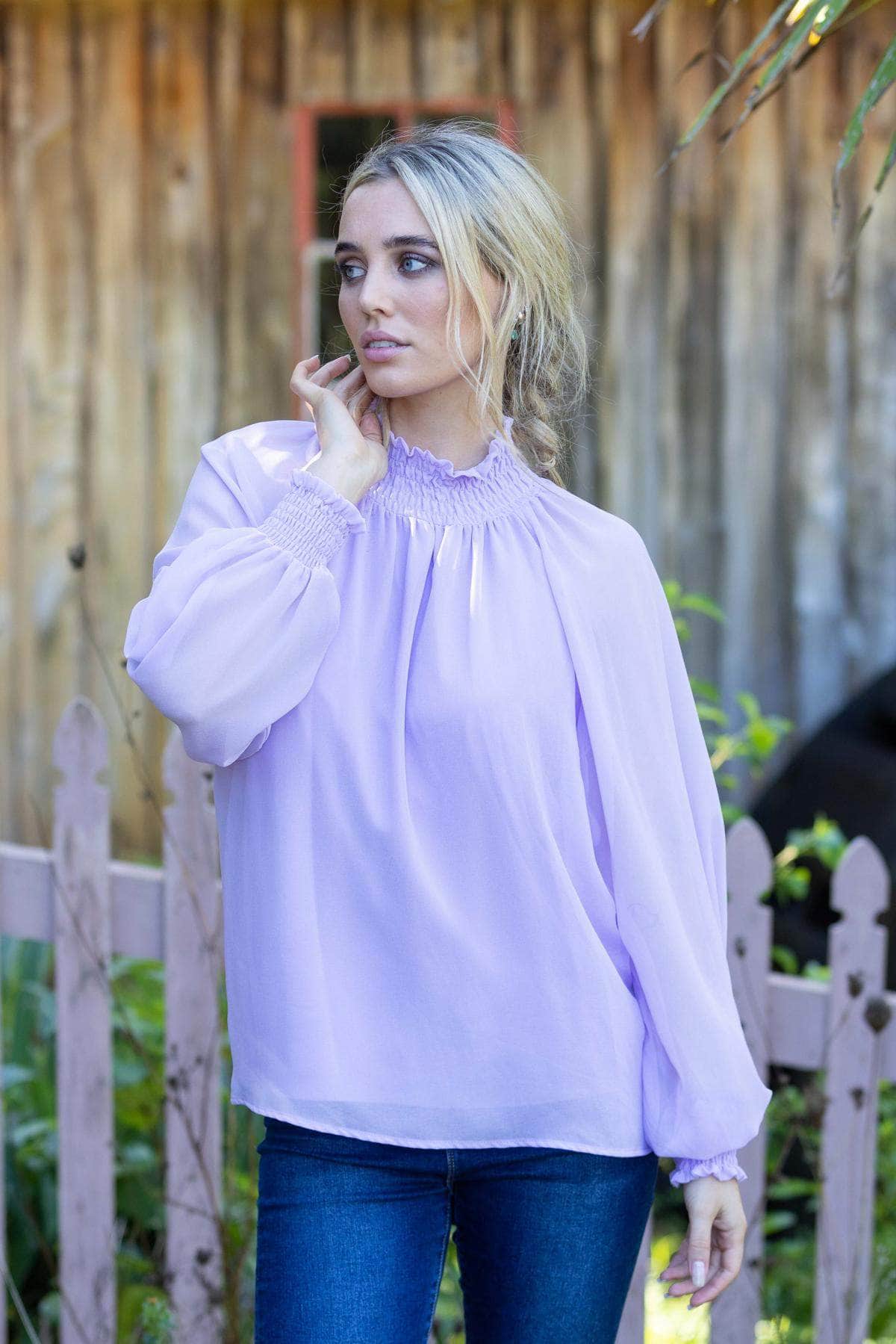 Seth Blouse Lilac – Augustine