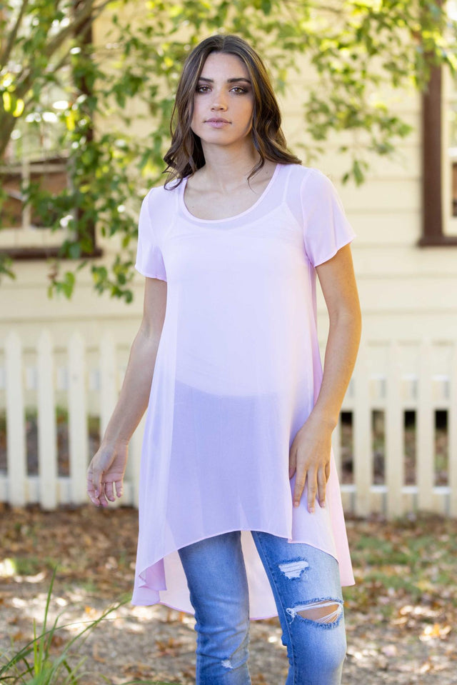 Baby Pink Tunic Top