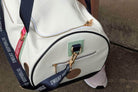 White PU gym duffle bag