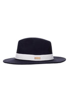 dark navy wool fedora
