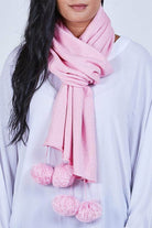 Pom Scarf Baby Pink