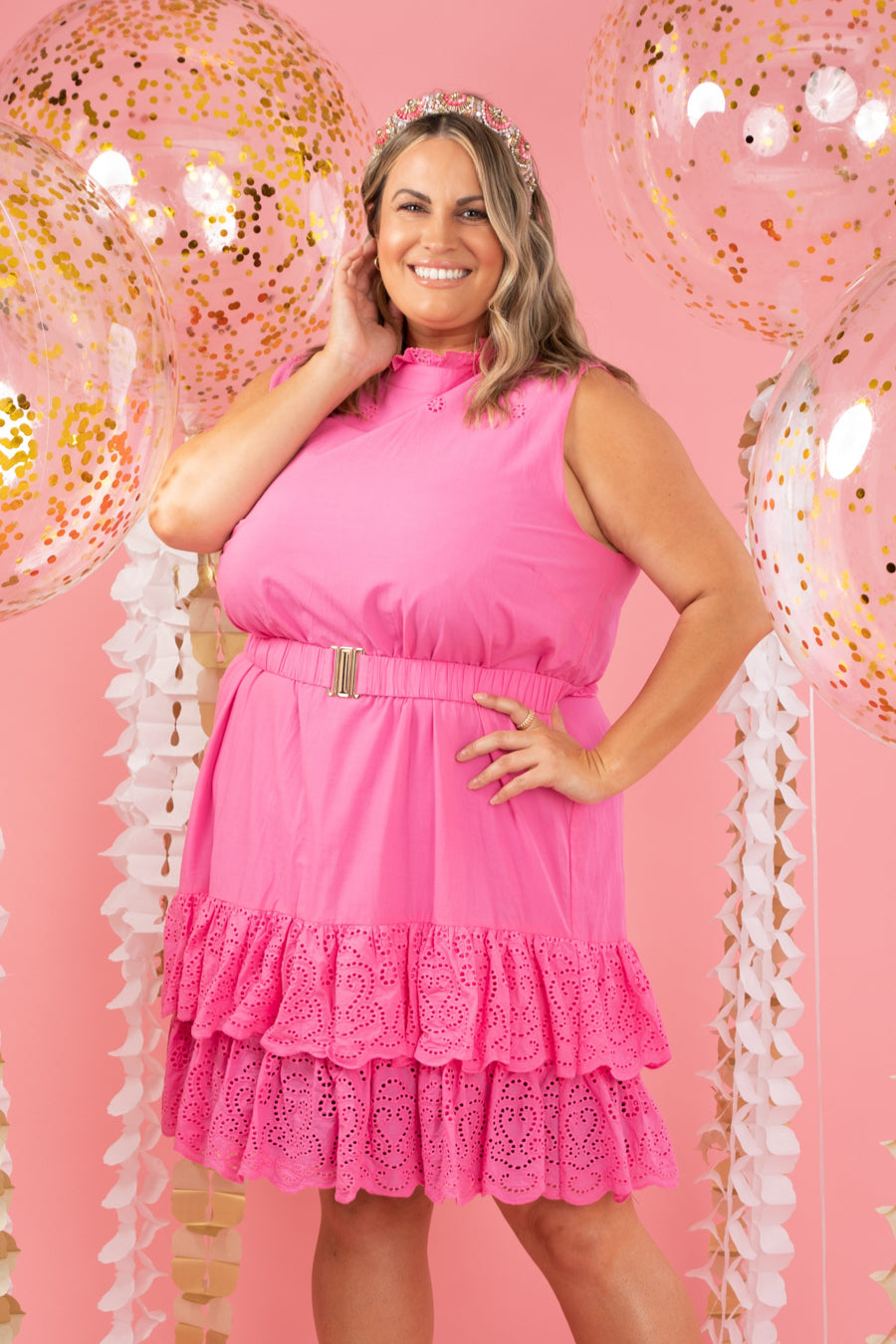 Buy Cora Dress Pink by Stella Royal online - Augustine
