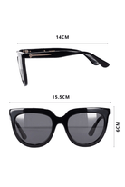 overized cat eye sunglasses in black