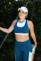 teal sports bra