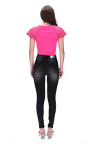  Highwaisted Skinny Jean Black