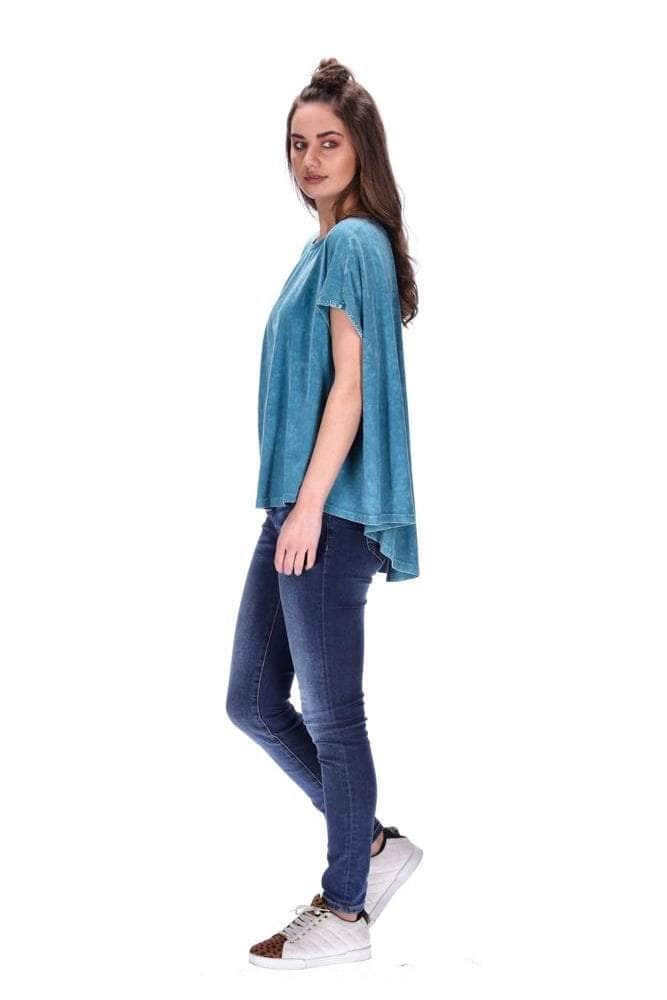 Santa Cruz Tee Distressed Teal 3