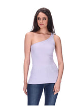 One Shoulder Singlet Lilac