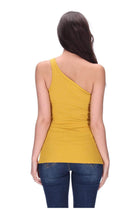 One Shoulder Singlet Mustard