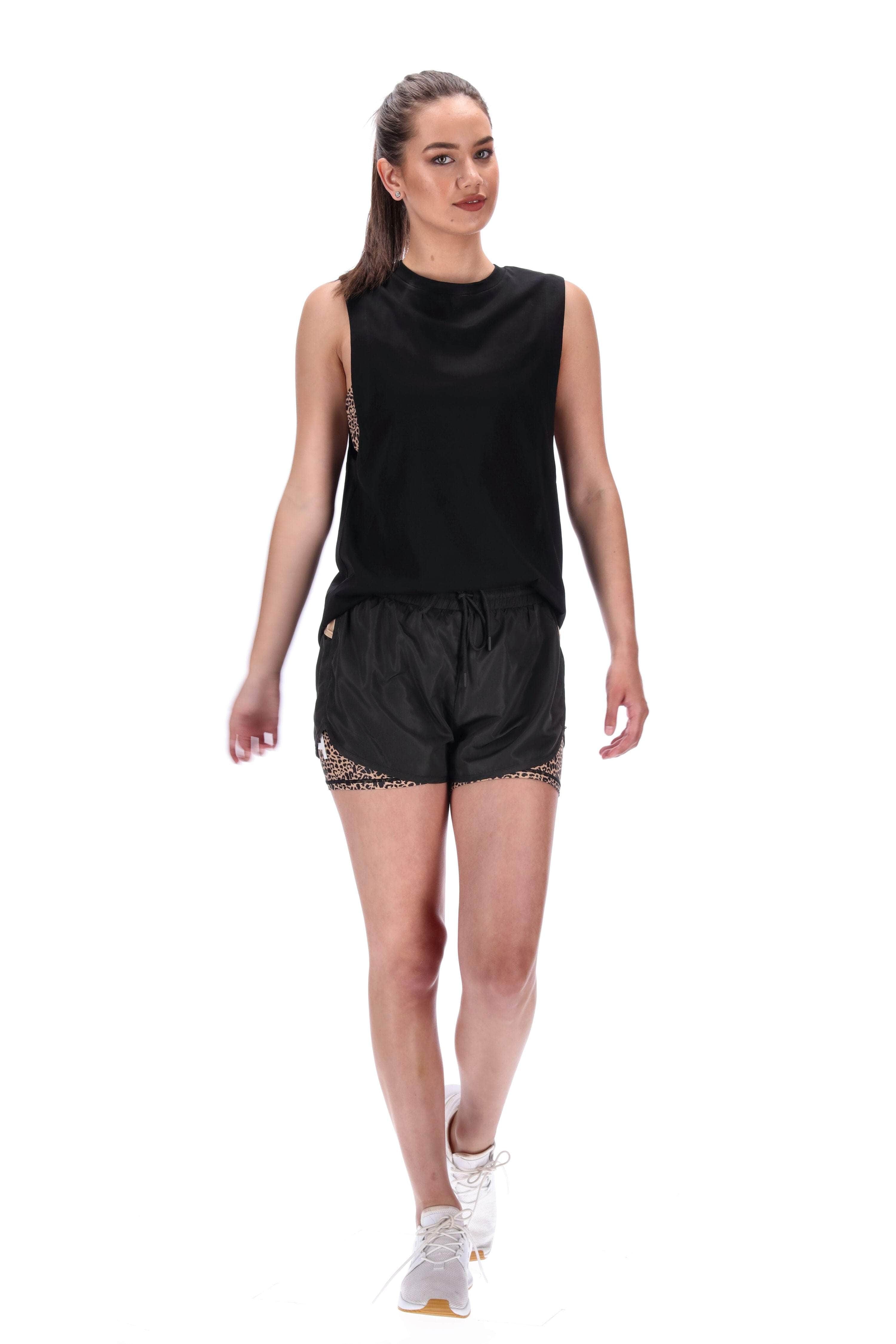 First Cut Singlet Black 2