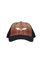 Black and leopard cap