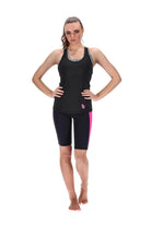 Go the Distance Biker Short Black Pink Zebra Print