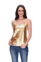 Sequin Singlet Gold