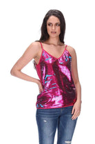 Sequin Singlet Pink