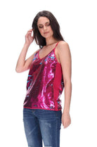 Sequin Singlet Pink