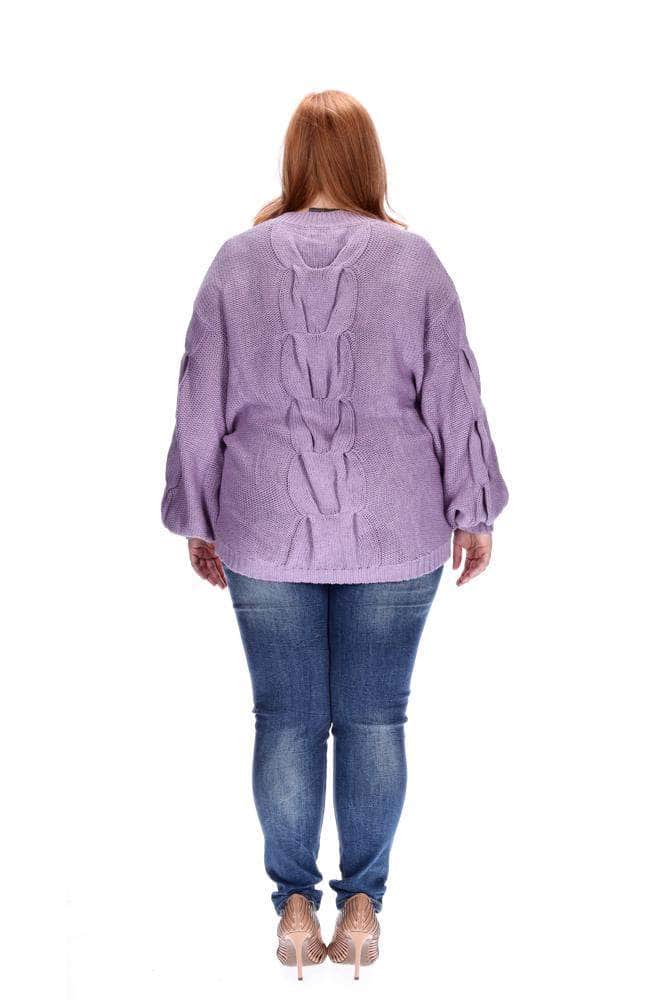 Lilac Plait Knit 4