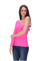 One Shoulder Top Hot Pink