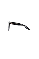 overized cat eye sunglasses in black